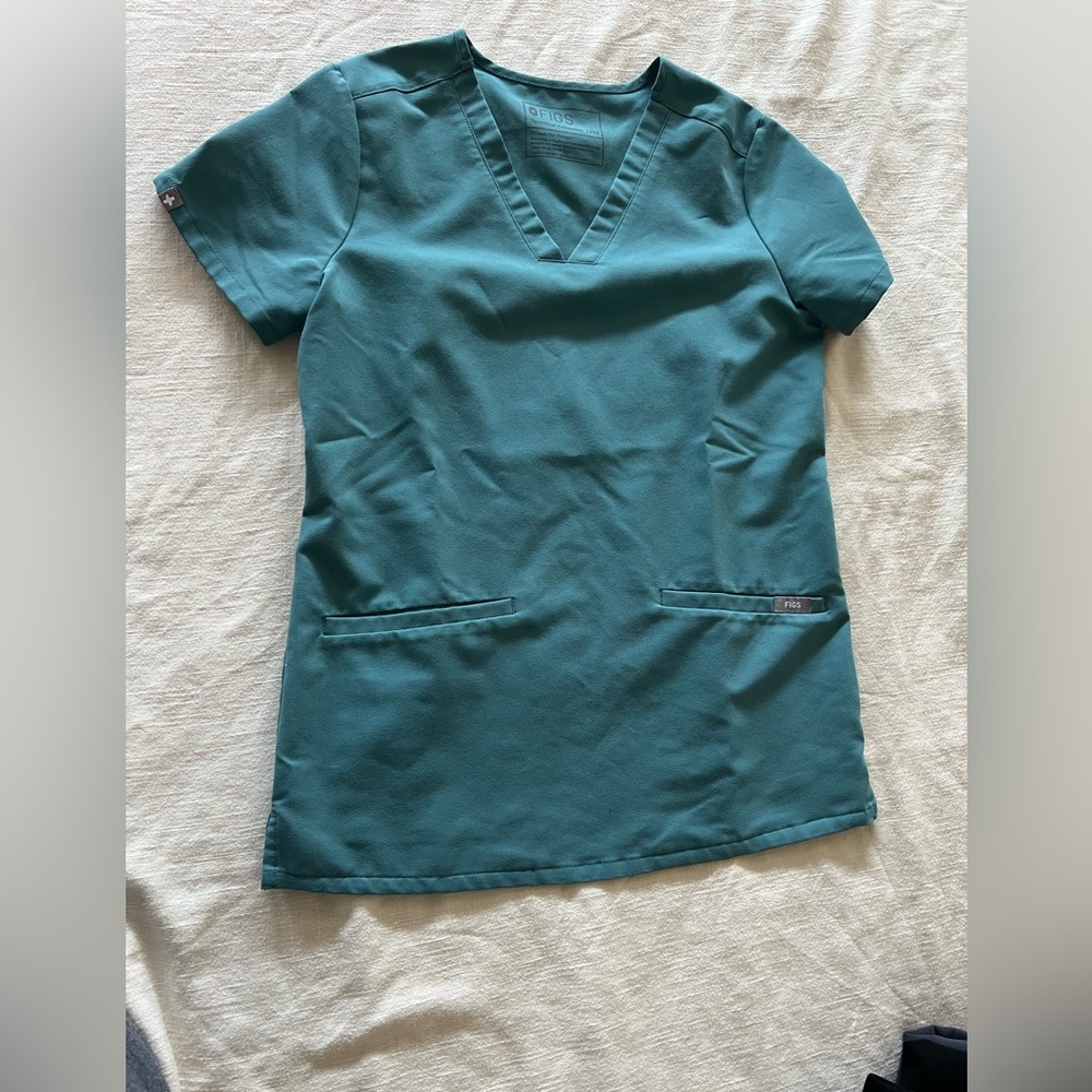 Figs Hydrogreen XXS casma top